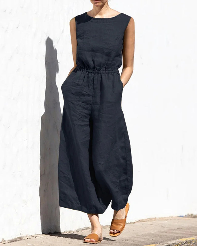 W&W Mode | Klassischer Baumwoll Jumpsuit