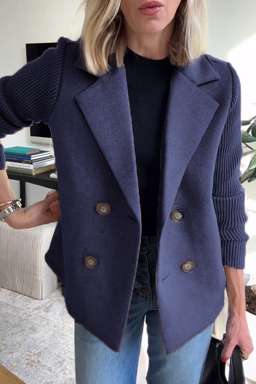 W&W Mode | Eleganter Blazer mit kontrastierenden Ärmeln