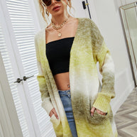 WW | Engel Flügel Vollgröße Gradient Offene Vorderseite Cardigan