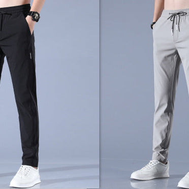 WW | Atmungsaktive Gerade Sporthose Aus Sommer Eis Seide Für Herren