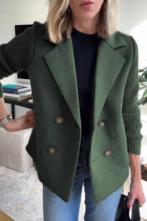 W&W Mode | Eleganter Blazer mit kontrastierenden Ärmeln