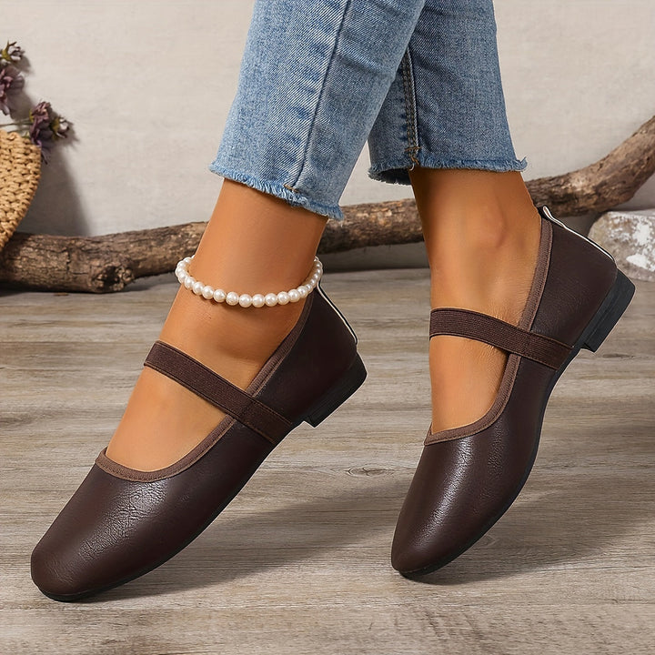 W&W Mode | Elegante Weiße Mary Jane Ballerinas