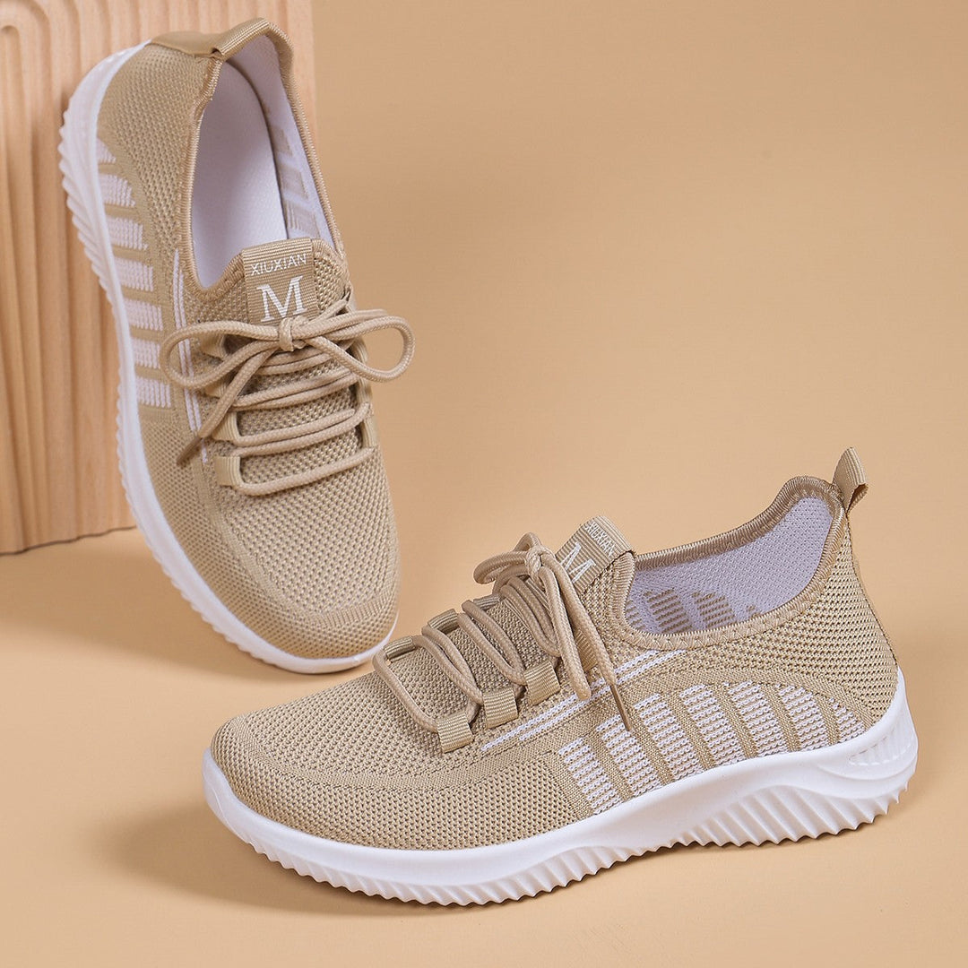 W&W Mode | Damen Rund Zehen Ballerinas Sport Sneakers