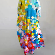 WW | Elegante Farbenfrohe Sommer Maxi Kleid