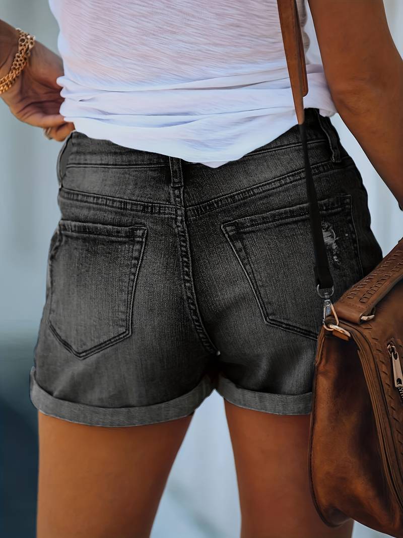 W&W Mode | Frühling/Sommer Rippend Denim Shorts