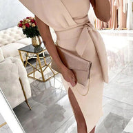 WW | Carrie In Paris Knoten Taille Bleistiftkleid