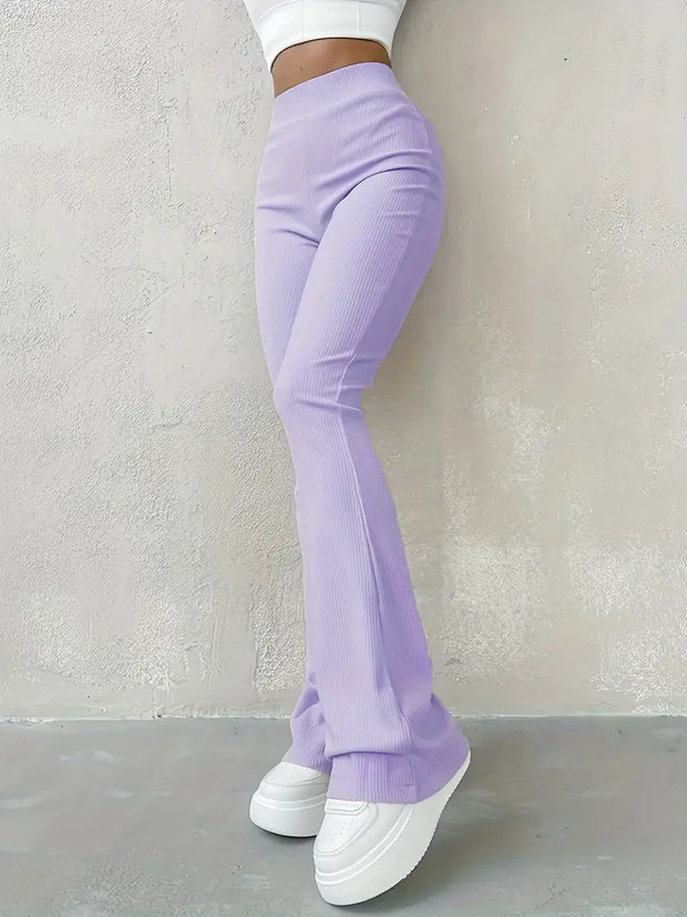 WW | Taille Ribcord Schlaghose - Trendy Damen Alltagshose
