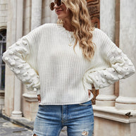 WW Kurzer Pullover Gestrickter Pullover
