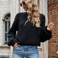 WW Kurzer Pullover Gestrickter Pullover