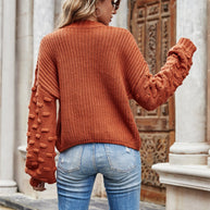 WW Kurzer Pullover Gestrickter Pullover