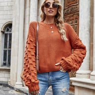 WW Kurzer Pullover Gestrickter Pullover