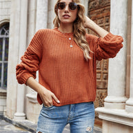 WW Kurzer Pullover Gestrickter Pullover