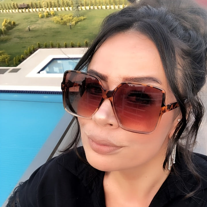 W&W Mode | Große Gradient Sonnenbrille für Damen