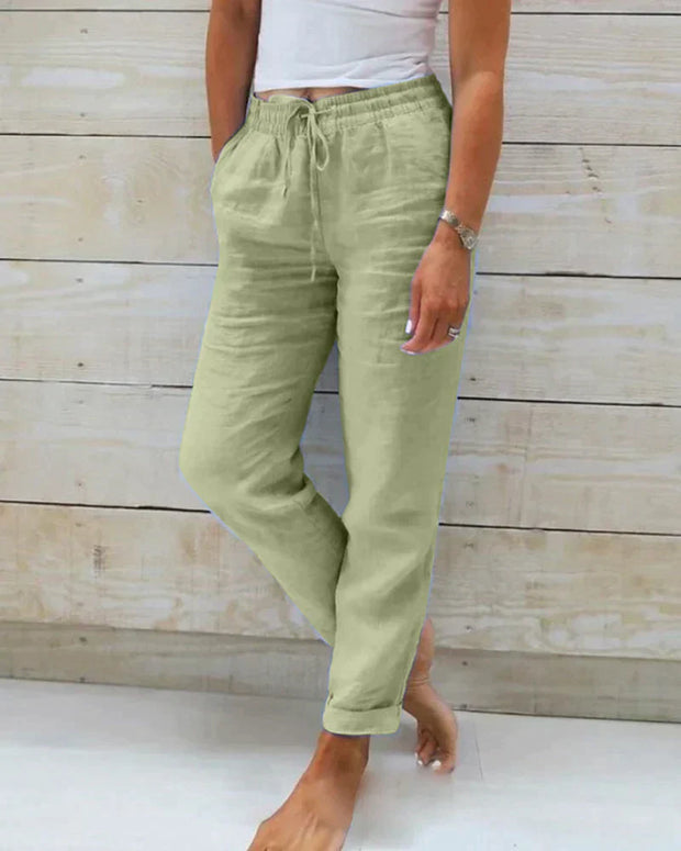 WW | Stilvolle Leinen Damenhose