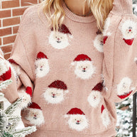 WW | Casual Pullover Mit Weihnachtsdruck Damen