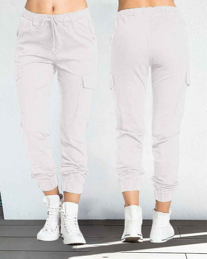 WW | Cargo-Hosen mit Gummibund in der Taille