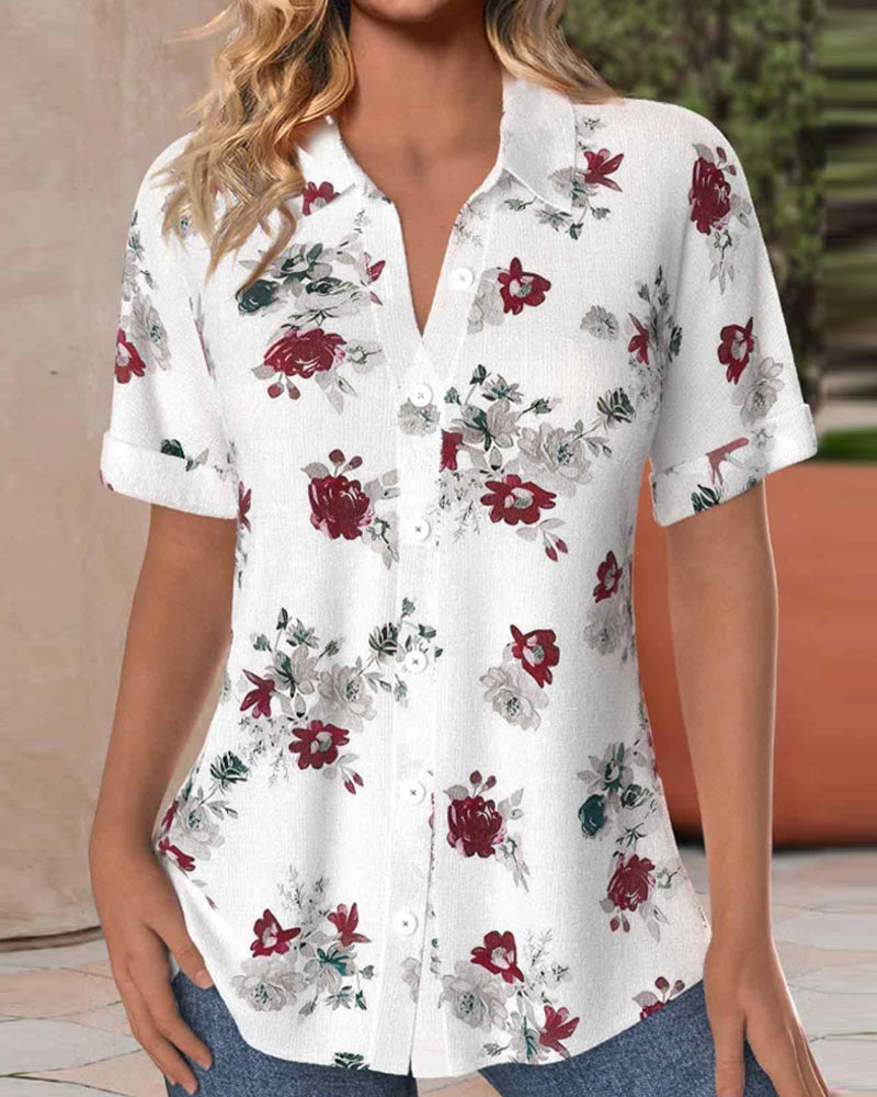 WW | Lässige Blusenshirt mit Knöpfen