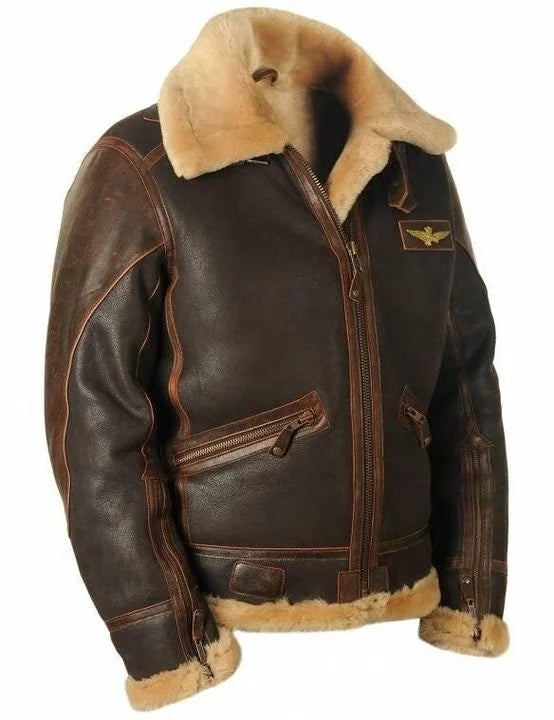W&W Mode | Vintage Charme: Schafsfell Pilotenjacke
