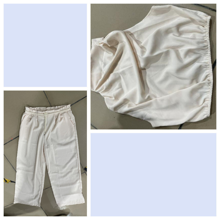 WW | Lässiges Ärmelloses Oberteil Mit Midriff Und Weiten Beinen 2 Teiliges Satz Damenbekleidung
