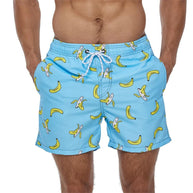 WW | Atmungsaktive Badeshorts mit Funky Print für Männer