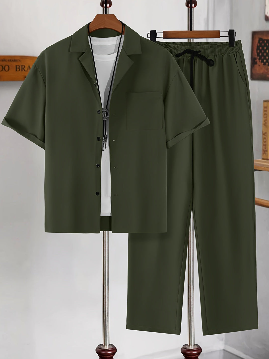 W&W Mode | Sommeroutfitsatz in Einfarbiger Farbe