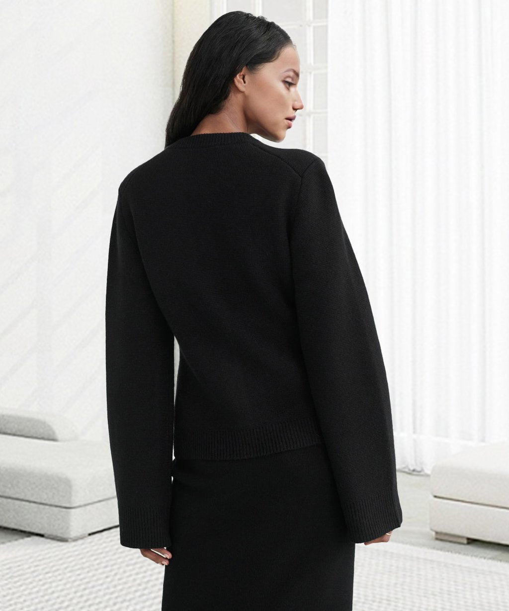 WW | Gestrickte Strickjacke