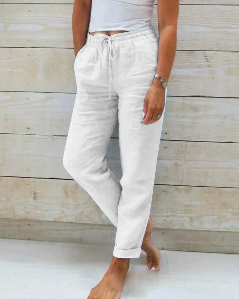 W&W Mode | Stilvolle Leinen Damenhose