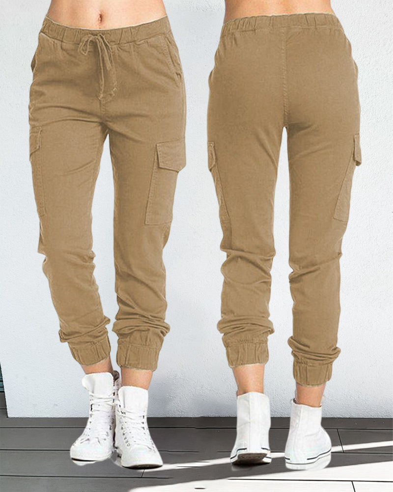 WW | Cargo-Hosen mit Gummibund in der Taille