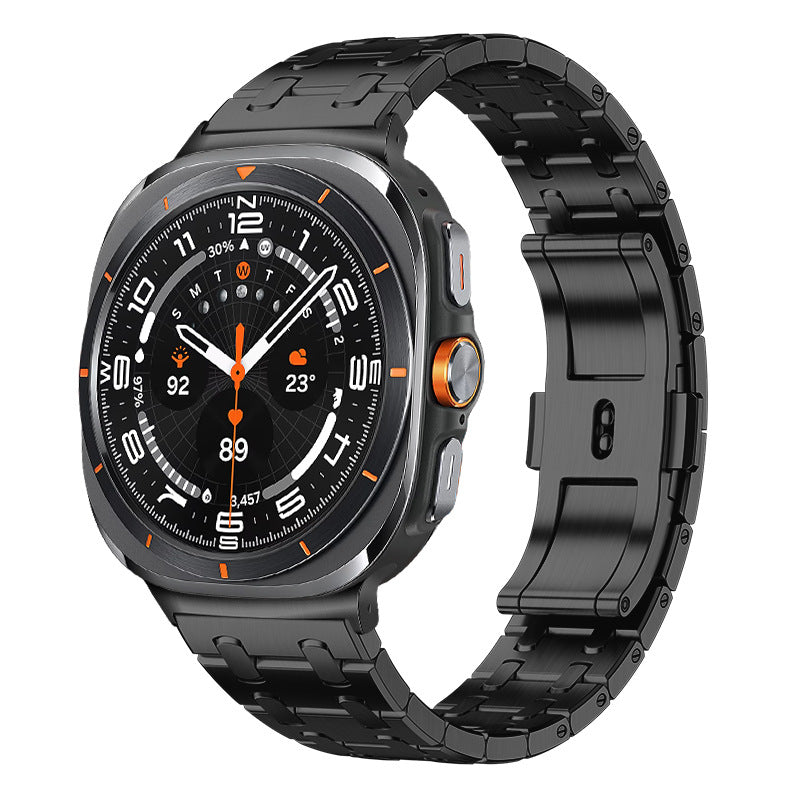 WW | Rvs Band Für Samsung Watch Ultra Mit Luxus Doppelkettendesign