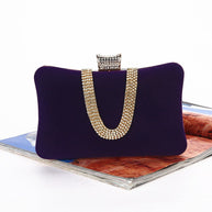 WW-förmige Diamant-Wildleder-Tasche
