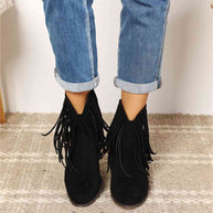 WW | Legend Damen Fransen Cowboy Western Stiefeletten