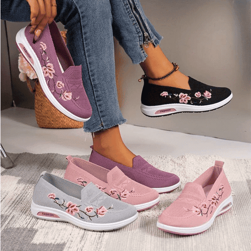 WW | Bequeme Blumen Orthopädie Schuhe Für Damen