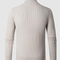 WW | Herren Freizeitpullover Mit Reißverschluss Aus Kabelstrick