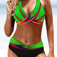WW | Bunter Bikini Badeanzug