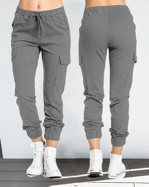 WW | Cargo-Hosen mit Gummibund in der Taille