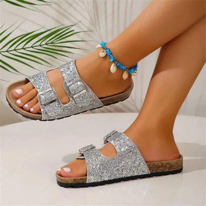 WW | Slippers mit doppelter Schnalle