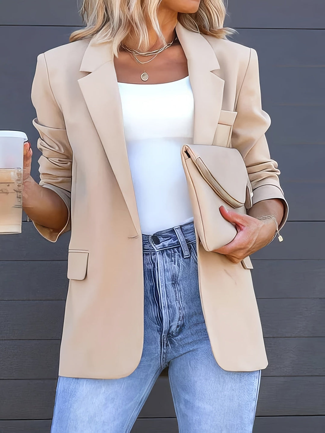 W&W Mode | Lässiger Blazer Mit Reverskragen