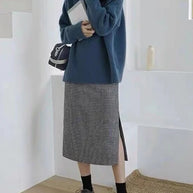 WW | Lässiger Strickjacke Rollkragenpullover für Damen