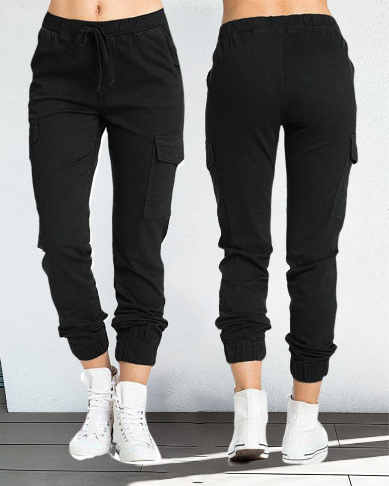 WW | Cargo-Hosen mit Gummibund in der Taille