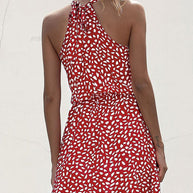 WW Neckholderkleid mit Polka Dot-Print