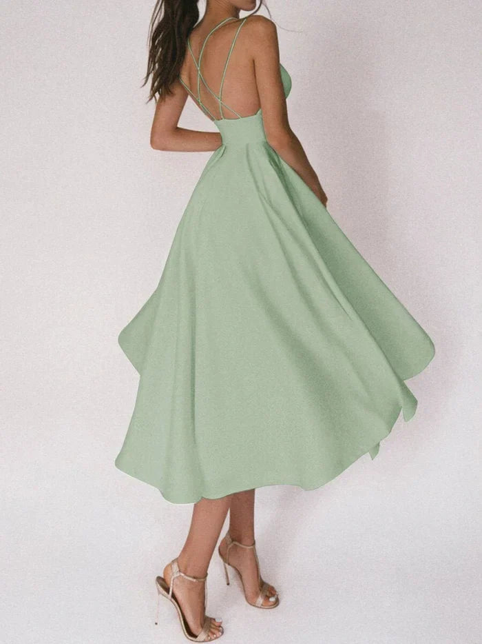 WW | Schlagkleid mit V Ausschnitt