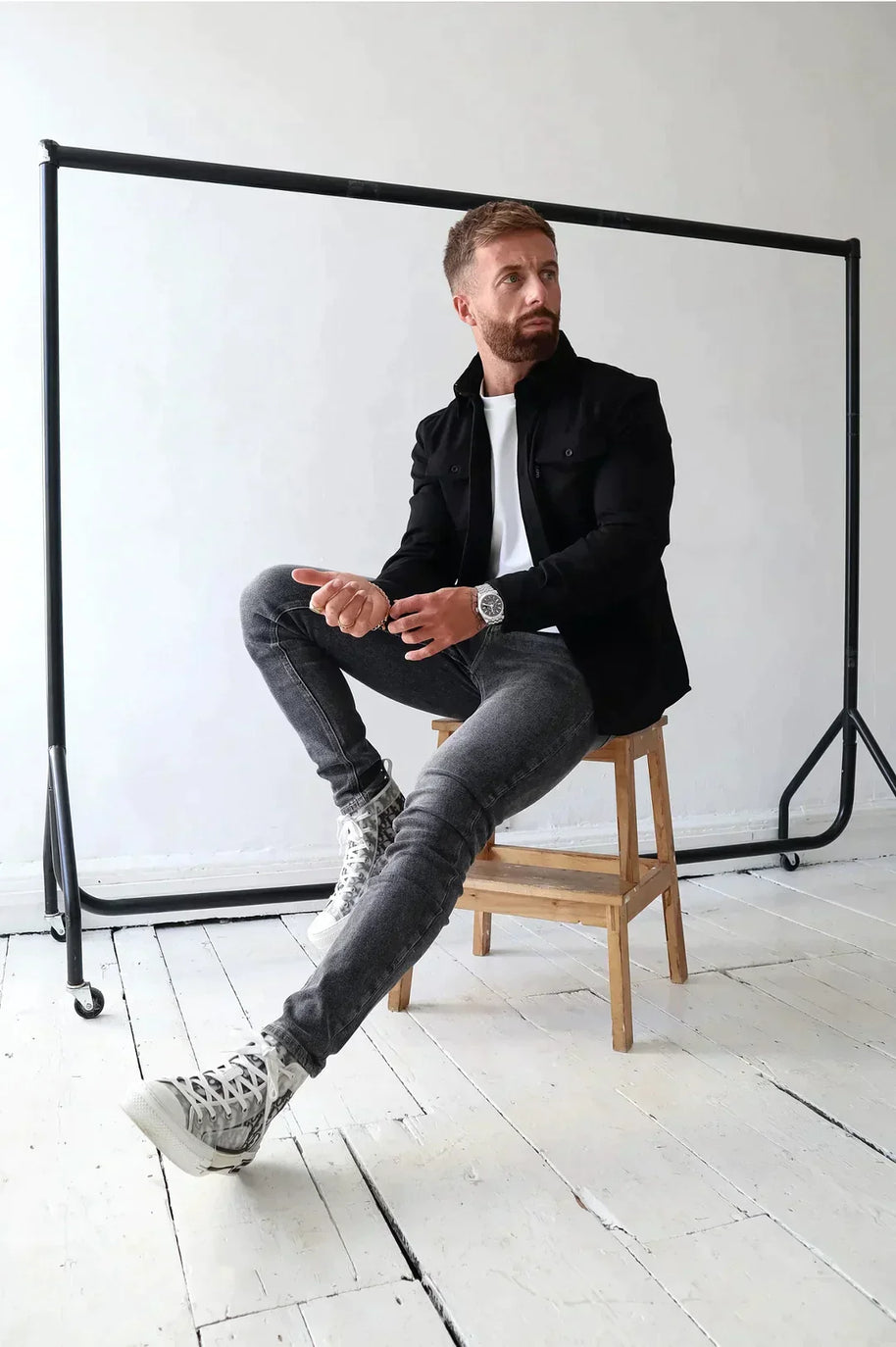 WW | Premium-Jacke mit Knopfverschluss für Herren | Stylische und bequeme Jacke