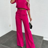 WW taillierte Weitbein-Mode-Tops