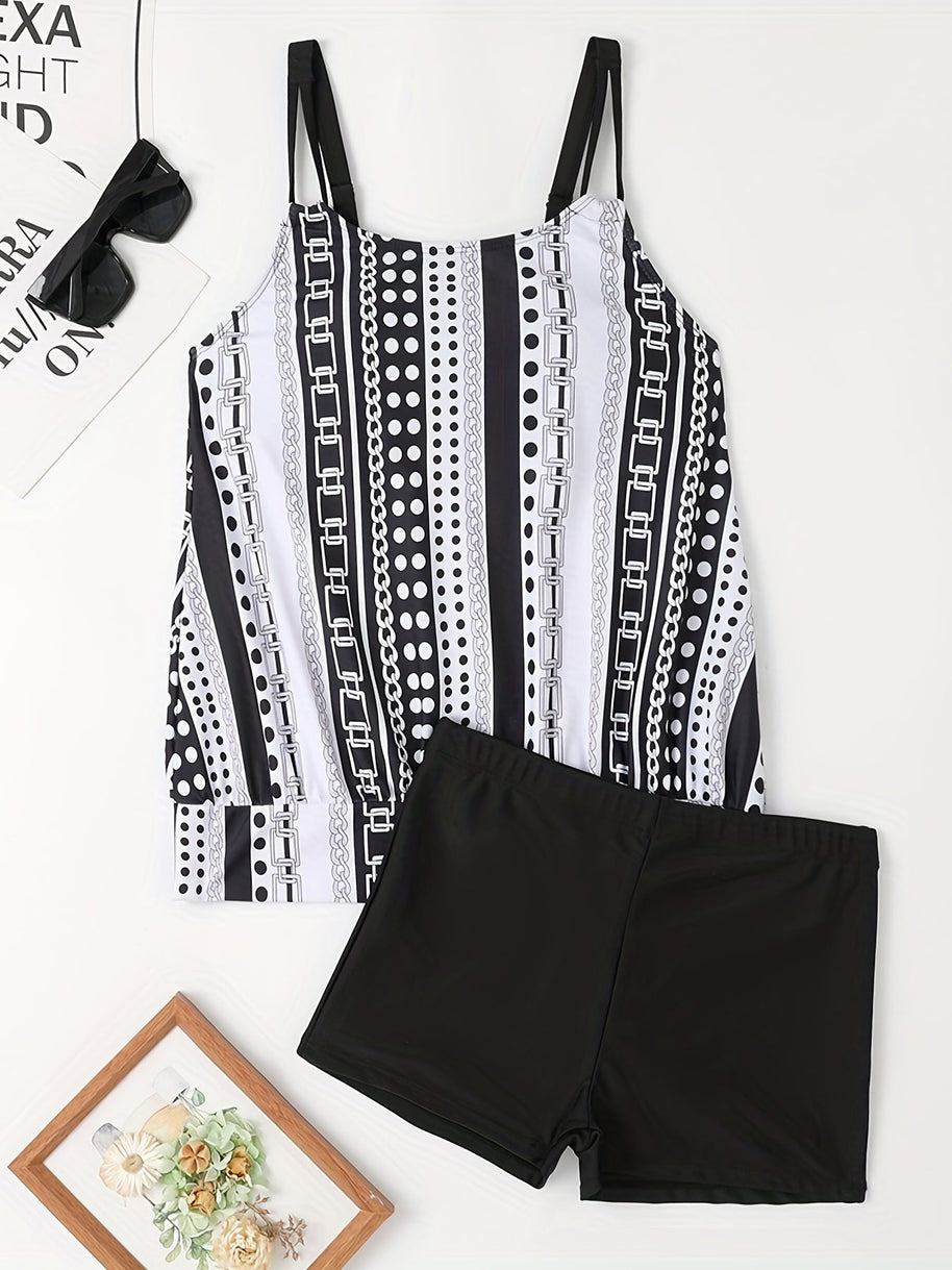 WW | Tankini-Set mit Streifen und Punkten
