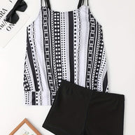 WW | Tankini-Set mit Streifen und Punkten