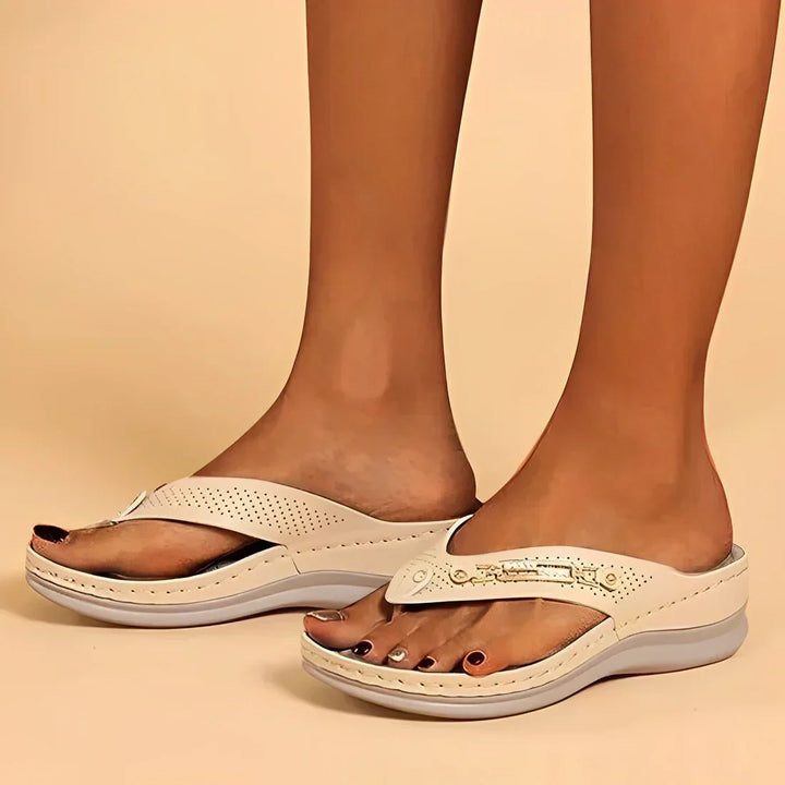W&W Mode | Weich Gepolsterte Flip Flop Sandalen