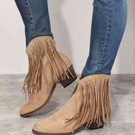 WW | Legend Damen Fransen Cowboy Western Stiefeletten