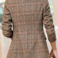 WW | Karierter Blazer Mit Revers Und Einem Knopf