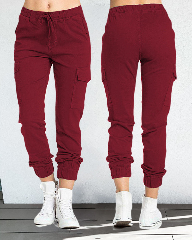 WW | Cargo-Hosen mit Gummibund in der Taille
