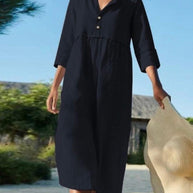 WW | Sommer Midikleid mit Knöpfen Adela